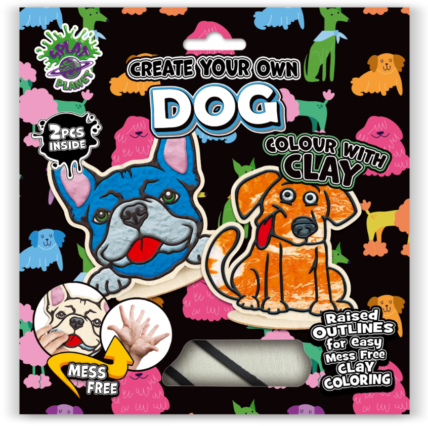 Splat Planet Clay Colouring Set Hond 24 x 23,7 x 2,7 cm (CC DOG)