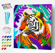 Splat Planet Clay Painting Tijger 30 x 30 cm 350 gr (CP TIGER 3030)