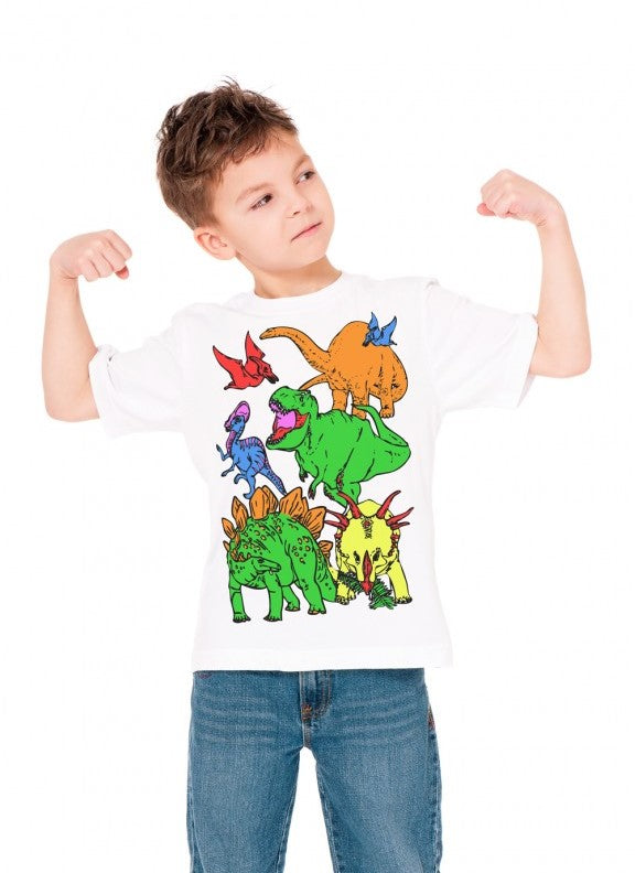 Splat Planet T-Shirt Kleuren Set Dino's 5 - 6 Jaar (004M)