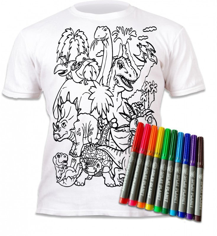 Splat Planet T-Shirt Kleuren Set Dino's 5 - 6 Jaar (004M)