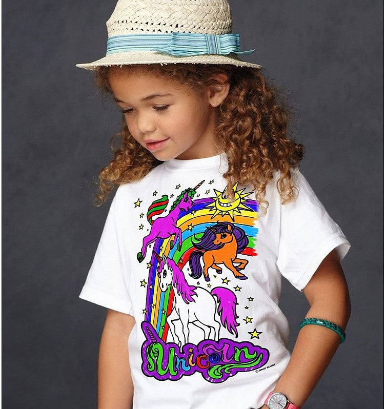 Splat Planet T-Shirt Kleuren Set Eenhoorn 5 - 6 Jaar (022M)