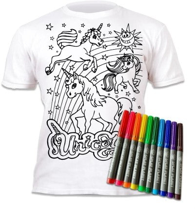 Splat Planet T-Shirt Kleuren Set Eenhoorn 5 - 6 Jaar (022M)