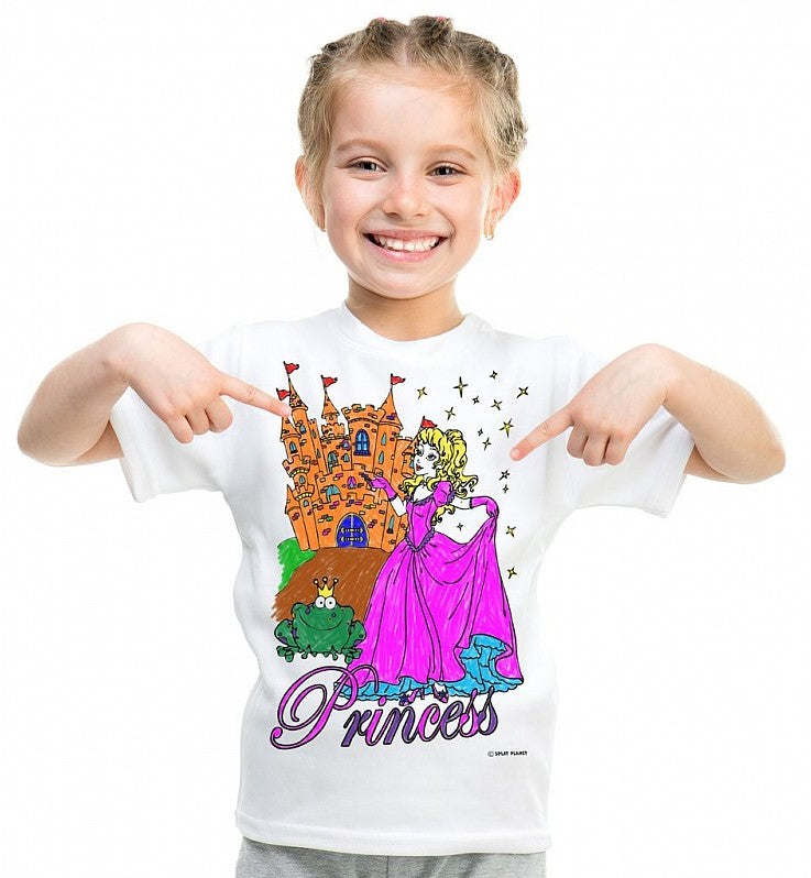 Splat Planet T-Shirt Kleuren Set Prinses 5 - 6 Jaar (003M)