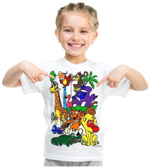 Splat Planet T-Shirt Kleuren Set Zoo 5 - 6 Jaar (001M)