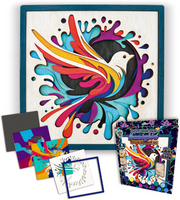 Splat Planet Wood Art Set kolibrie 27 x 26 x 3,5 cm (WA HUMBIRD)