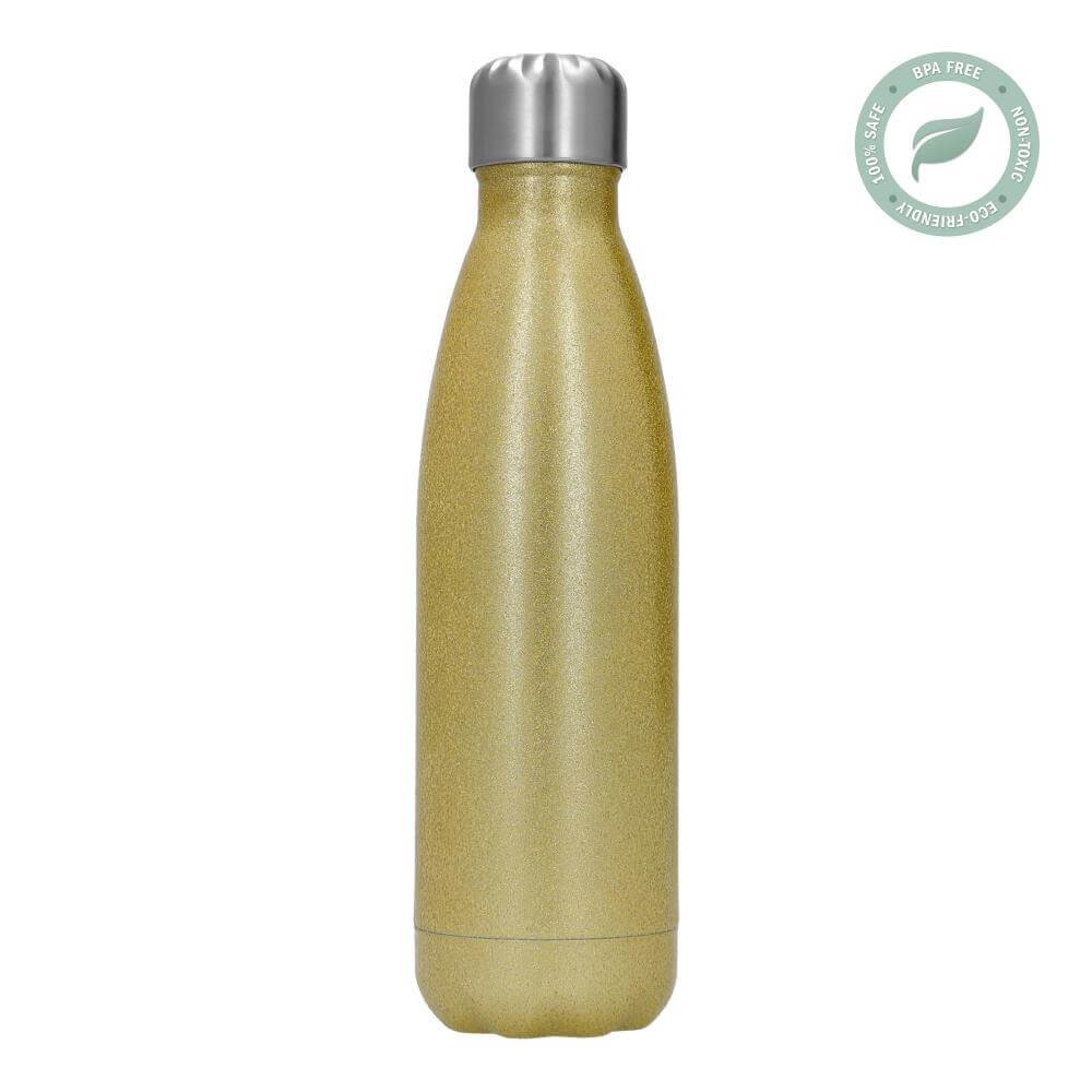 Sublimatie Thermosfles van RVS 500 ml / 17oz – Goud Glitter (SDB.070.260.005)