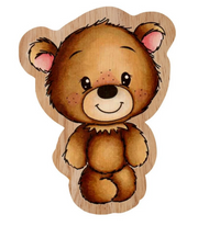 Creative Craftlab • Friendz Rubber Stamp Wooden Ted Standing (STAMP306) *
