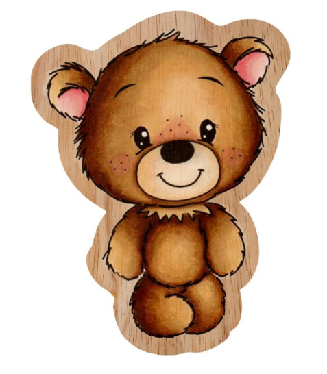 Creative Craftlab • Friendz Rubber Stamp Wooden Ted Standing (STAMP306) *