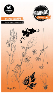 Botanical Elements Grunge Stamps (SL-GR-STAMP606) *