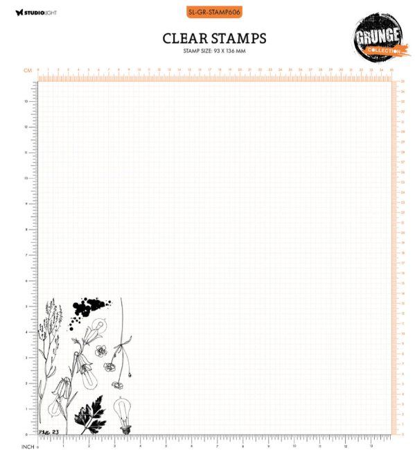 Botanical Elements Grunge Stamps (SL-GR-STAMP606) *