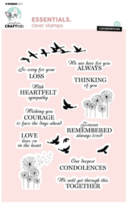 Creative Craftlab • Essentials Clear Stamp Condolences - STAMP725 *