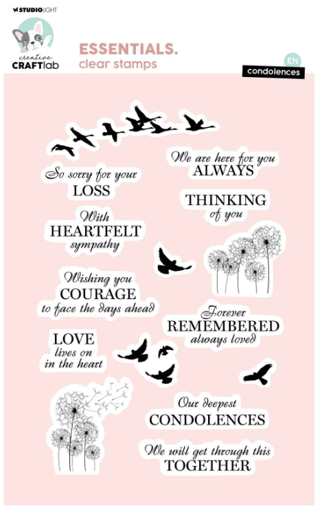 Creative Craftlab • Essentials Clear Stamp Condolences - STAMP725 *