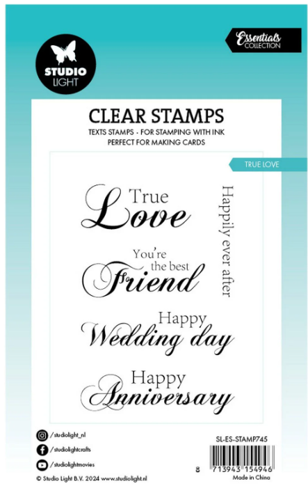 Studio Light • Essentials Clear Stamp True Love - STAMP745 *