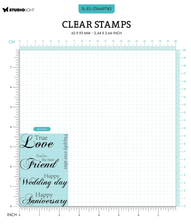 Studio Light • Essentials Clear Stamp True Love - STAMP745 *