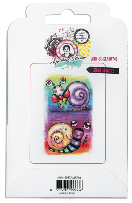 Studio Light • Art by Marlene Cling Stamp Snail Buddies - STAMP748 *