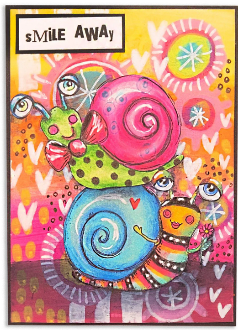 Studio Light • Art by Marlene Cling Stamp Snail Buddies - STAMP748 *