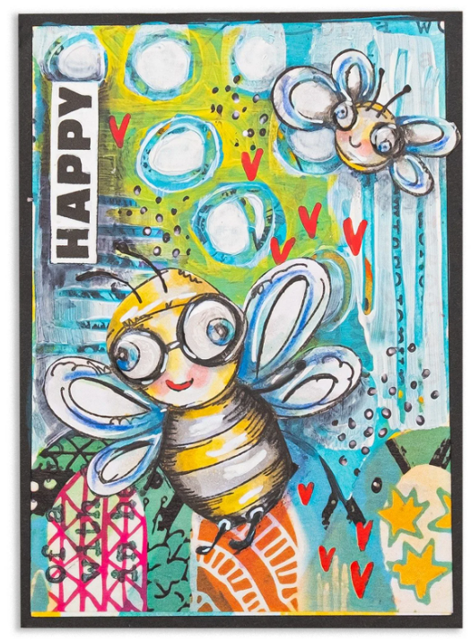 Studio Light • Art by Marlene Cling Stamp Flying Friends - STAMP749 *