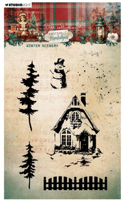 Studio Light • Magical Christmas Clear Stempels Christmas Script - STAMP751*