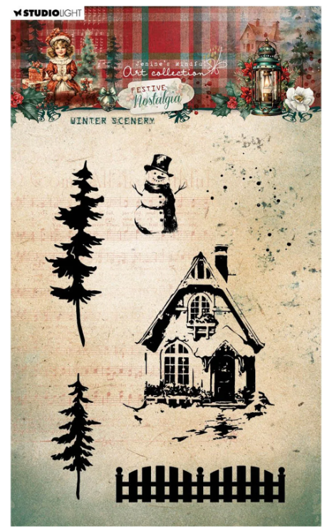 Studio Light • Magical Christmas Clear Stempels Christmas Script - STAMP751*