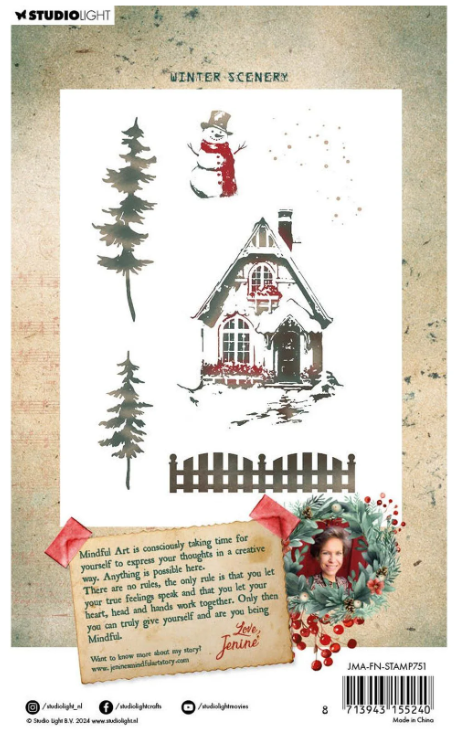 Studio Light • Magical Christmas Clear Stempels Christmas Script - STAMP751*