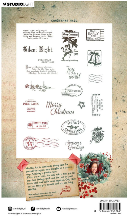 Studio Light • Festive Nostalgia Clear Stamp Christmas Mail - STAMP753*