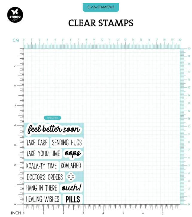 Studio Light • Sweet Stories Clear Stamp Feel Better - STAMP765*