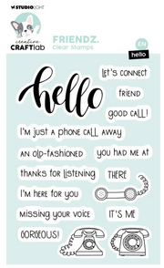 Creative Craft Lab • Friendz Clear Stamp Hello - STAMP767*