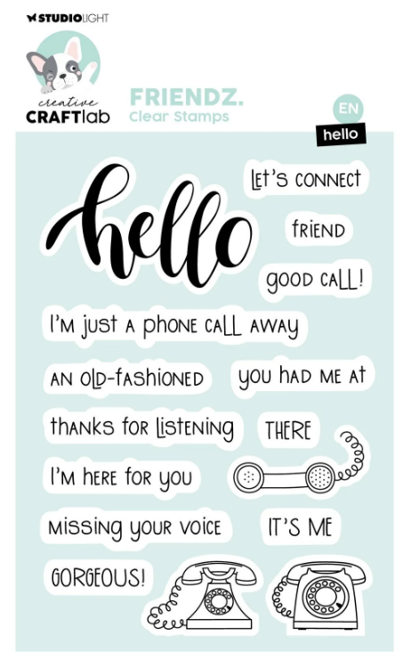 Creative Craft Lab • Friendz Clear Stamp Hello - STAMP767*