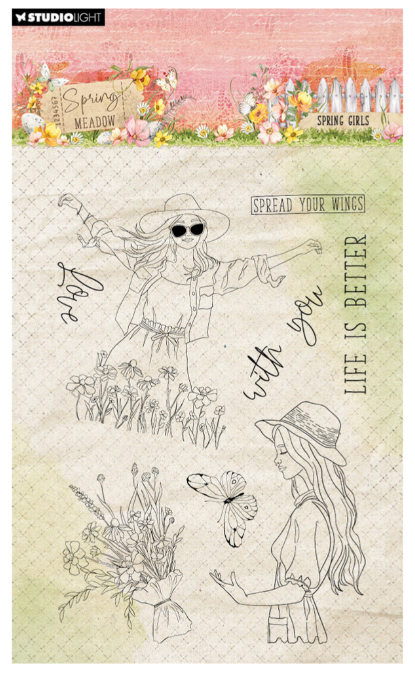Spring Meadow Clear Stamp Spring Girls (SL-SM-STAMP772) *