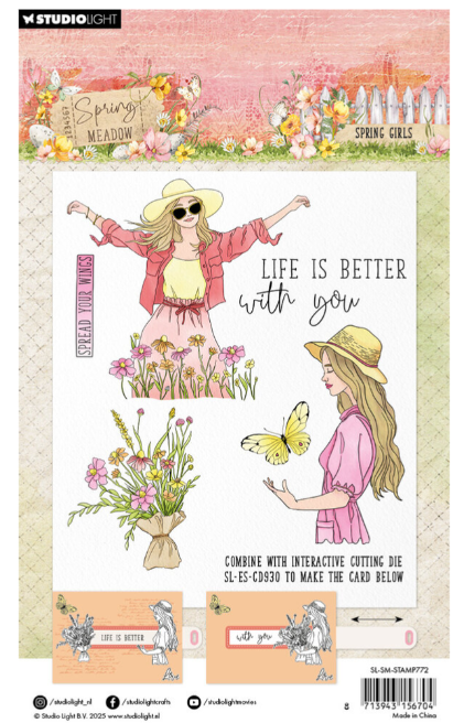 Spring Meadow Clear Stamp Spring Girls (SL-SM-STAMP772) *