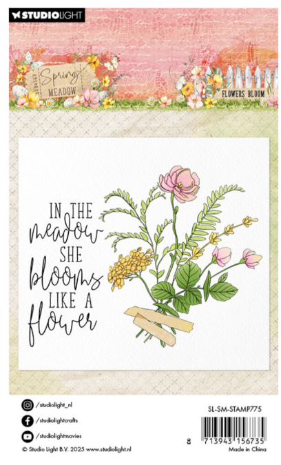 Spring Meadow Clear Stamp Flower Bloom (SL-SM-STAMP775) *