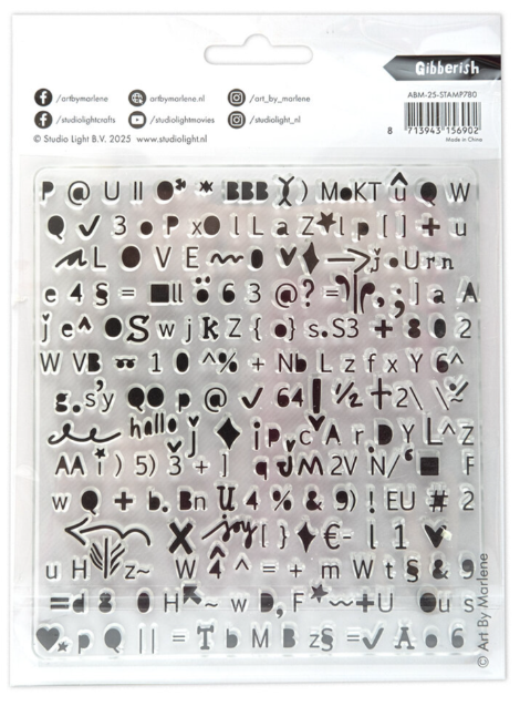 Gibberish Clear Stamps (ABM-25-STAMP780) *