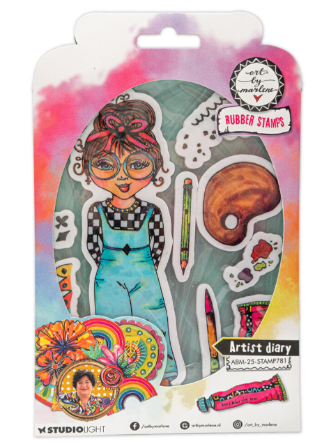 Artist Diary Rubber Stamps (ABM-25-STAMP781) *