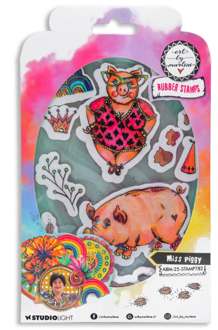 Miss Piggy Rubber Stamps (ABM-25-STAMP782) *