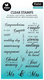 Studio Light • Essentials Clear stamps Wedding Day - STAMP790 *