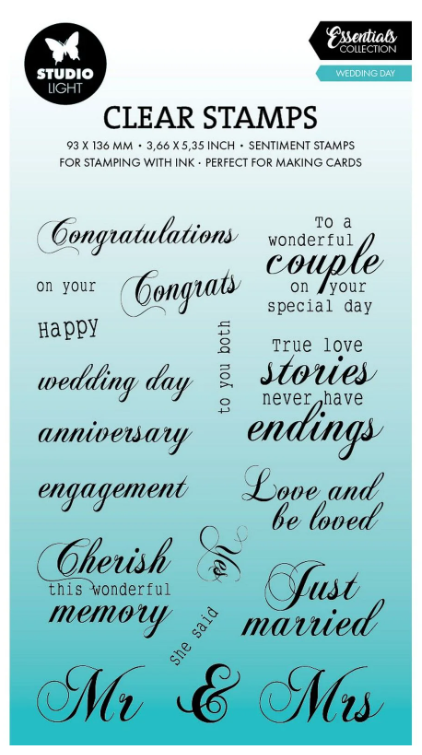 Studio Light • Essentials Clear stamps Wedding Day - STAMP790 *