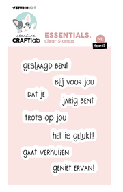Creative Craftlab • Essentials Clear Stamp ik vind je lief - STAMP801 *