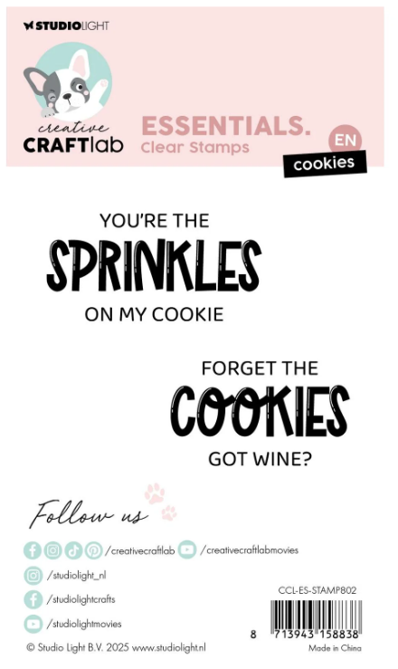 Creative Craftlab • Essentials Clear Stamp Cookies - STAMP802 *