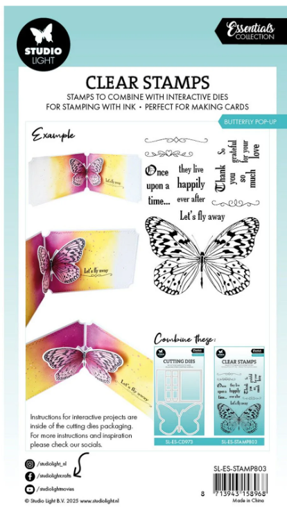 Studio Light • Essentials Clear Stamp Pop-Up - STAMP803 *