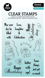 Studio Light • Essentials Clear Stamp Turning Pop-Out - STAMP804 *