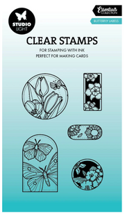 Butterfly Labels Essentials Clear Stamp SL-ES-STAMP812 *
