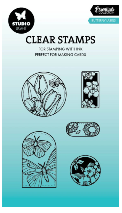 Butterfly Labels Essentials Clear Stamp SL-ES-STAMP812 *