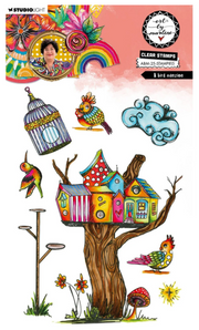 Studio Light • Art By Marlene Clear Stamp A Bird Mansion (ABM-25-STAMP815) *