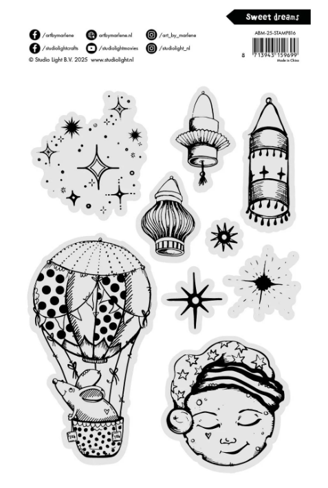 Studio Light • Art By Marlene Clear Stamp Sweet Dreams (ABM-25-STAMP816) *