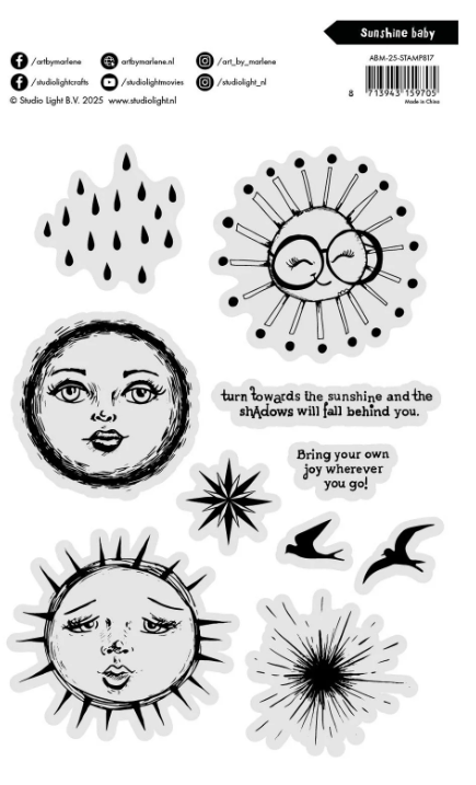 Studio Light • Art By Marlene Clear Stamp Sunshine Baby (ABM-25-STAMP817) *