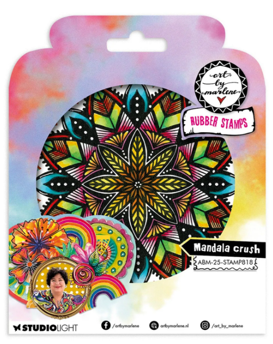 Studio Light • Art By Marlene Cling Rubber Stamp Mandala Crush (ABM-25-STAMP818) *