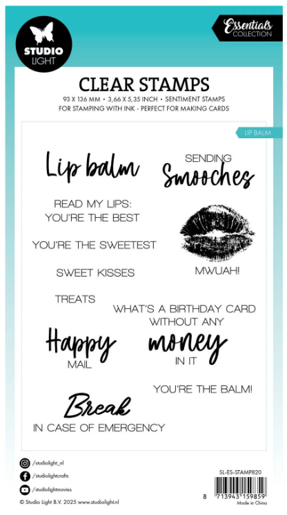 Studio Light • Essentials Clear Stamp Lip Balm (SL-ES-STAMP820) *