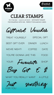Studio Light • Essentials Clear Stamp Gift Card (SL-ES-STAMP821) *
