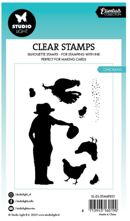 Studio Light • Essentials Clear Stamp Chickens (SL-ES-STAMP831) *