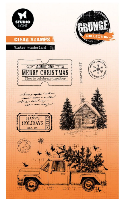 Studio Light • Grunge Collection Clear Stamp Winter Wonderland (SL-GR-STAMP844) *